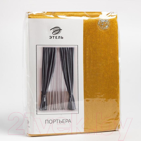 Изображение товара Штора Этель Классика 5800328 (130x300, желтый)