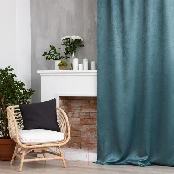 Изображение товара Штора Этель Классика 5800339 (270x300, бирюзовый)