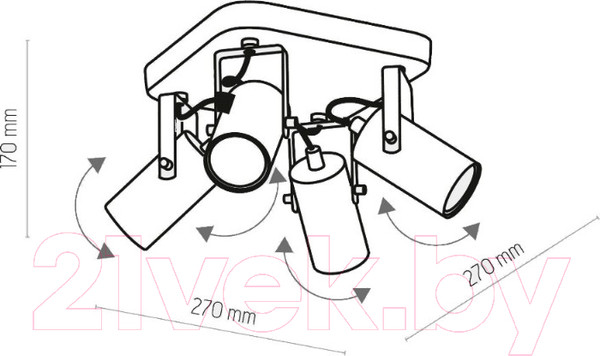 Изображение товара Люстра TK Lighting TKC2821
