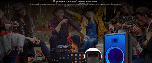 Изображение товара Минисистема Ginzzu GM-205