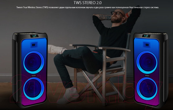 Изображение товара Портативная колонка Ginzzu GM-215