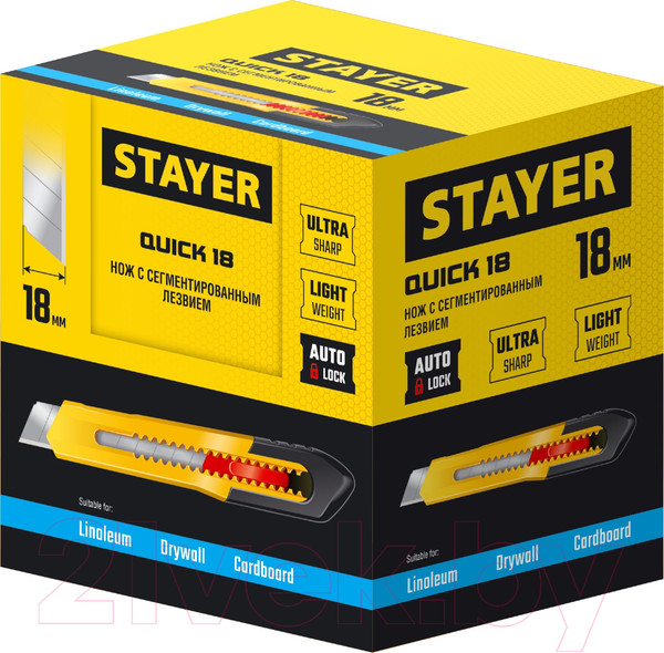 Изображение товара Нож пистолетный Stayer 0910-z01