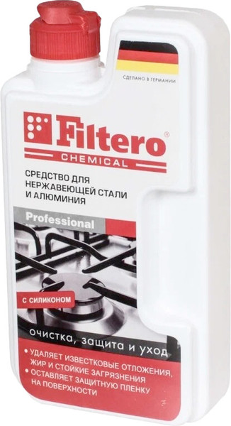 Изображение товара Средство для очистки изделий из нержавеющей стали Filtero 301 (250мл)