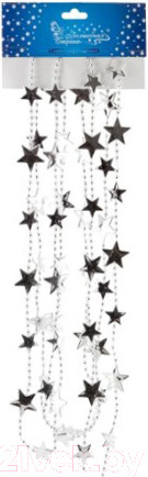 Изображение товара Гирлянда-бусы Волшебная страна Звезды / 104059 (серебристый)