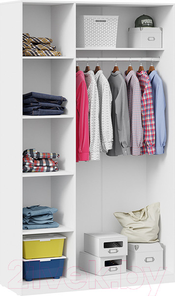 Изображение товара Шкаф ТриЯ Тесса (белый жемчуг/белый глянец)