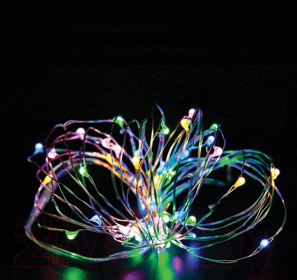 Изображение товара Светодиодная гирлянда Золотая сказка Роса / 591294 (10м, многоцветный)