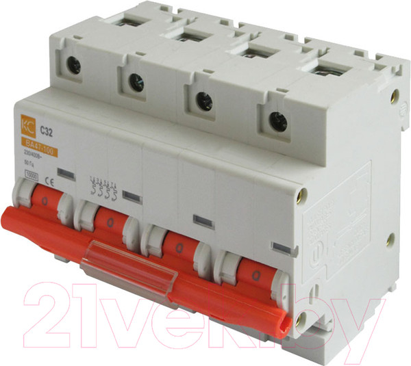 Изображение товара Выключатель автоматический КС ВА 47-100 4Р 32А С / 81713