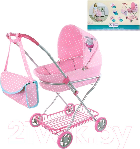 Изображение товара Коляска для куклы Mary Poppins Зайка / 67311