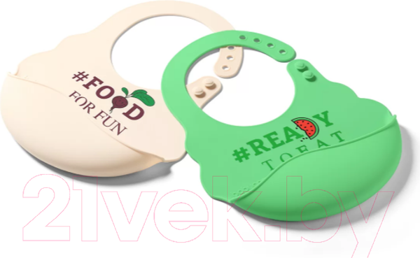 Изображение товара Нагрудник детский BabyOno Арбуз / 829/02 (салатовый)