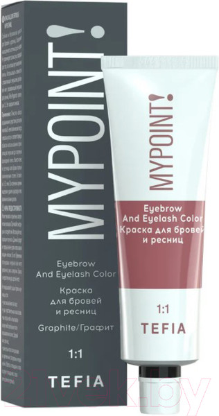Изображение товара Краска для бровей Tefia Mypoint графит (25мл)