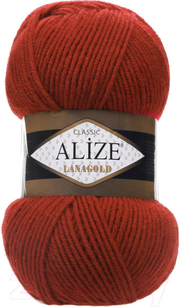 Изображение товара Пряжа для вязания Alize Lanagold 49% шерсть, 51% акрил / 36 (240м, терракотовый)