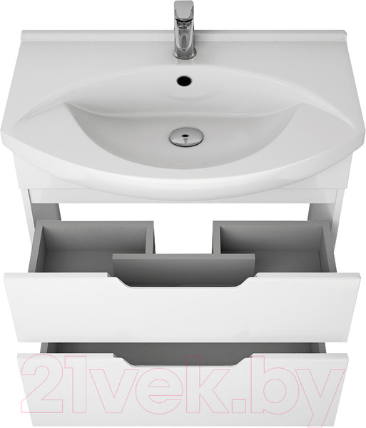 Изображение товара Тумба под умывальник Dreja Laguna Plus 105 / 99.0108 (белый глянец)