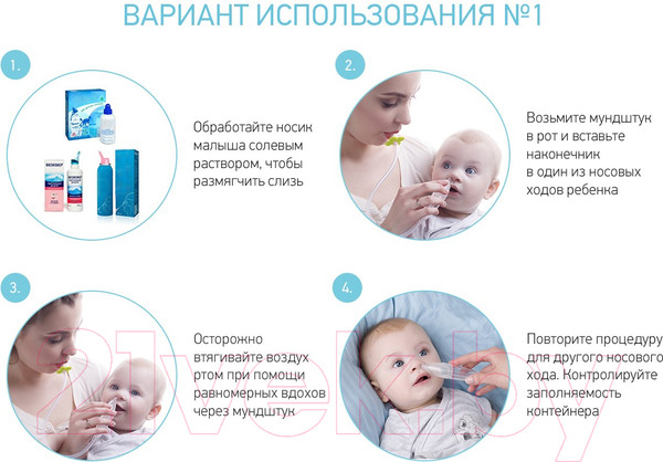 Изображение товара Аспиратор детский Roxy-Kids Dr.Bunny с адаптером для пылесоса / 6853745