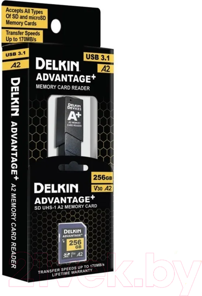 Изображение товара Карта памяти Delkin Devices Advantage SD Reader and Card Bundle 256GB (DSDWA2256R)