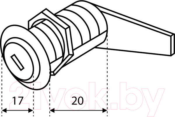 Изображение товара Замок почтовый Стандарт ЗП20мм