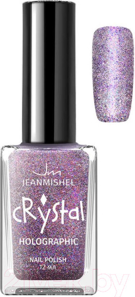 Изображение товара Лак для ногтей Jeanmishel Crystal с блестками 3D эффект голографии тон 709 (12мл)
