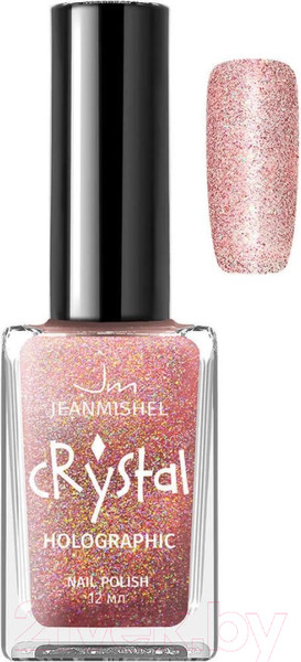 Изображение товара Лак для ногтей Jeanmishel Crystal с блестками 3D эффект голографии тон 713 (12мл)