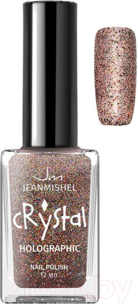 Изображение товара Лак для ногтей Jeanmishel Crystal с блестками 3D эффект голографии тон 714 (12мл)