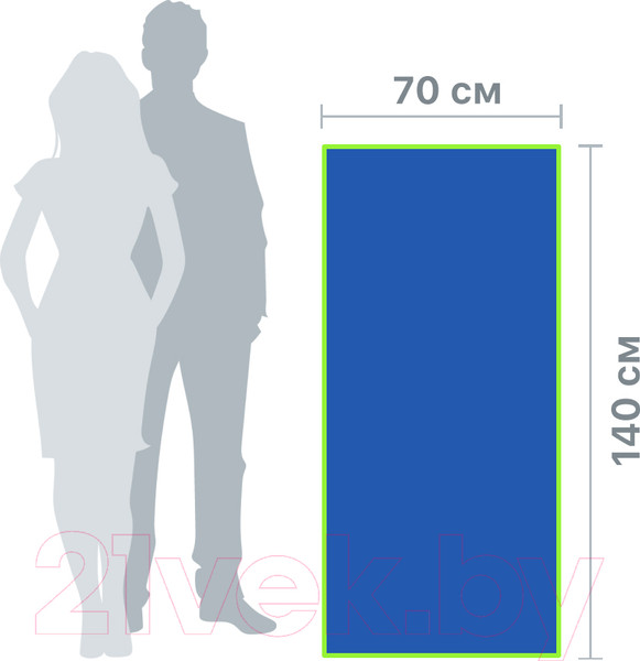 Изображение товара Полотенце Clam P024 70х140 (синий)