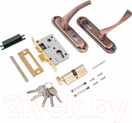 Изображение товара Замок врезной Стандарт 103/50B AC (старая медь)