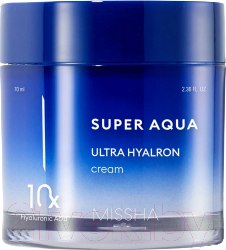 Изображение товара Крем для лица Missha Super Aqua Ultra Hyalron Cream Интенсивно увлажняющий (70мл)