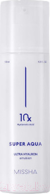 Изображение товара Эмульсия для лица Missha Super Aqua Ultra Hyalron Emulsion Интенсивно увлажняющая  (130мл)