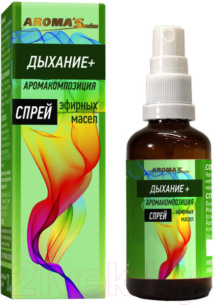 Изображение товара Смесь эфирных масел Aroma Saules Дыхание Спрей (30мл)