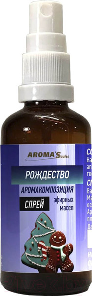 Изображение товара Смесь эфирных масел Aroma Saules Рождество Спрей (30мл)