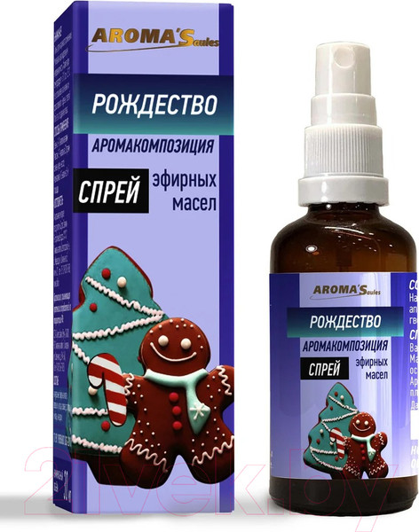 Изображение товара Смесь эфирных масел Aroma Saules Рождество Спрей (30мл)