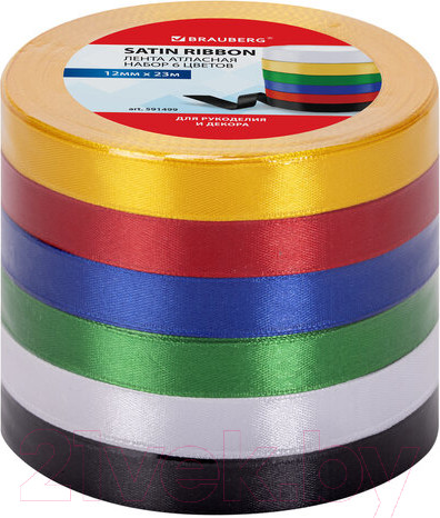 Изображение товара Набор лент декоративных Brauberg №1 / 591499 (6цв)