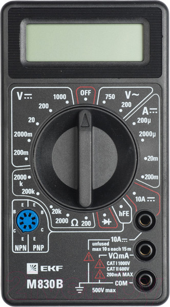 Изображение товара Мультиметр цифровой EKF M830B Master In-180701-bm830B