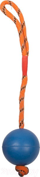 Изображение товара Игрушка для собак Duvo Plus Мячик на веревке / 10168/DV (синий)