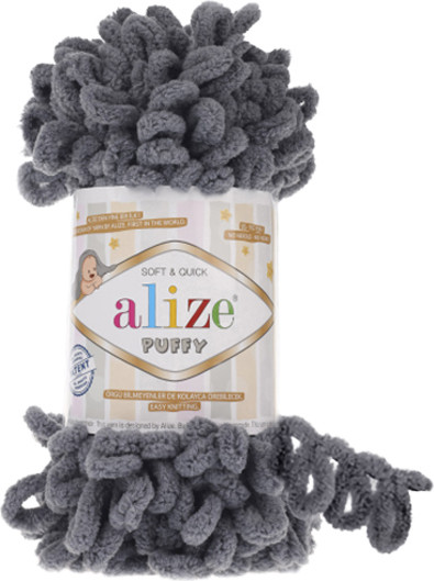 Изображение товара Пряжа для вязания Alize 100% микрополиэстер / 87 (9.2м, угольно серый)