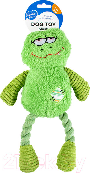 Изображение товара Игрушка для собак Duvo Plus Довольная лягушка / 12539/DV (зеленый)