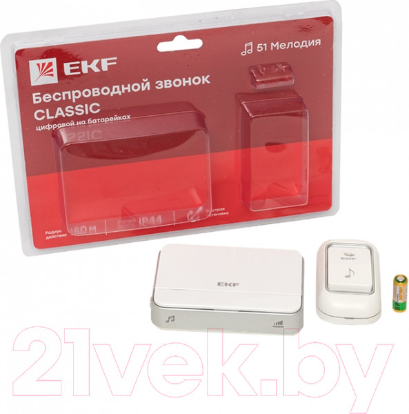 Изображение товара Электрический звонок EKF DBB-D-003