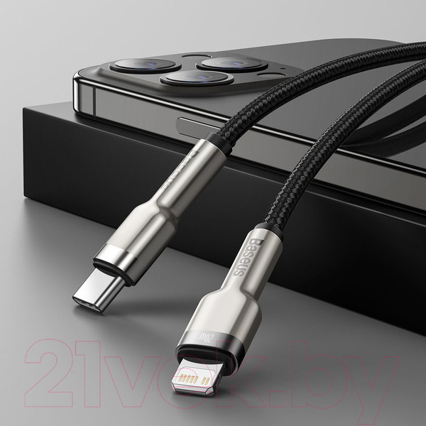 Изображение товара Кабель Baseus Lightning - USB Type-C / CATLJK-A01 (1м, черный)