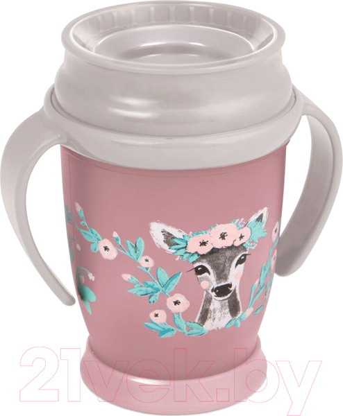 Изображение товара Поильник Lovi 360° Wild Soul / 1/604 (250мл, розовый)