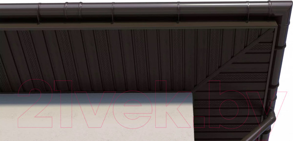 Изображение товара Колено трубы водосточной Технониколь ПВХ 108 градусов / 683358 (темно-коричневый)