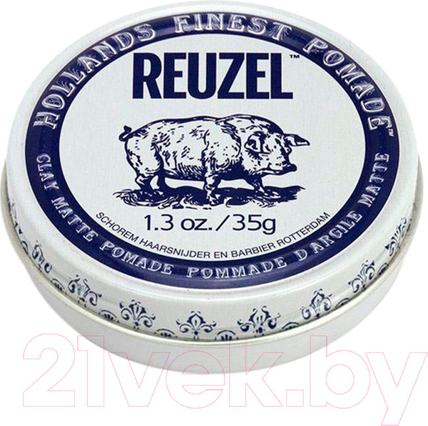 Изображение товара Глина для укладки волос Reuzel Clay Matte Pomade  (35г)