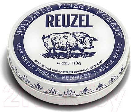 Изображение товара Глина для укладки волос Reuzel Clay Matte Pomade (113г)