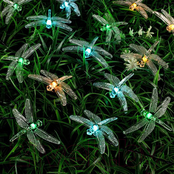 Изображение товара Светодиодная гирлянда Luazon Нить 6253363 (зеленый/аквамарин/желтый)