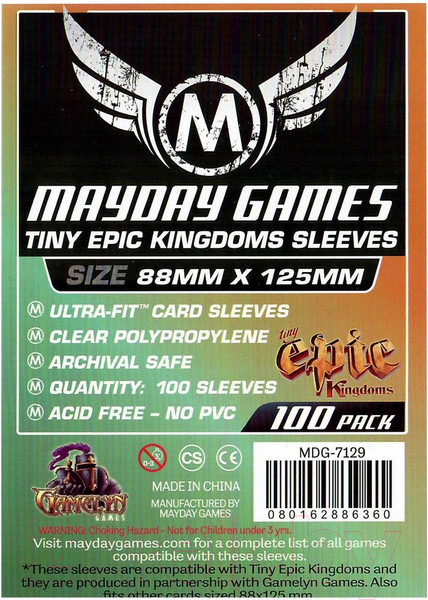 Изображение товара Набор протекторов для игровых карточек Mayday Games MDG-7129 (100шт, прозрачный)