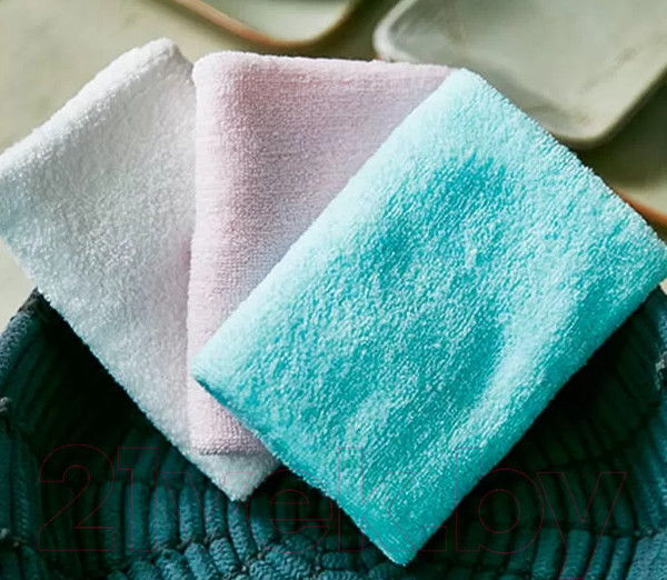Изображение товара Салфетка хозяйственная Sungbo Cleamy Cotton Dishcloth (28x24, 3шт)