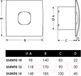 Изображение товара Вентилятор накладной Cata Silentis 12