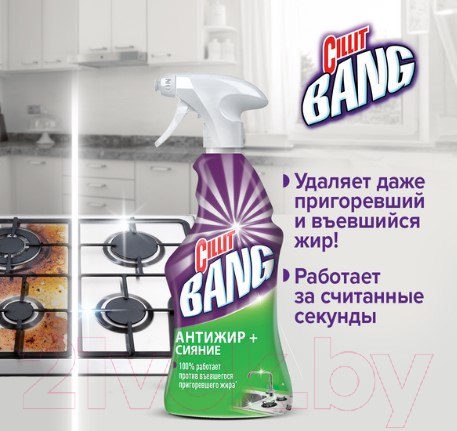 Изображение товара Чистящее средство для кухни Cillit Bang Анти-жир (750мл)