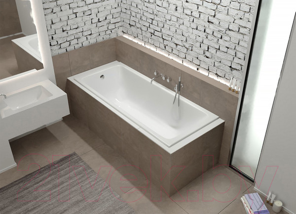 Изображение товара Ванна чугунная Универсал Оптима-У 180x80 (1 сорт, без ножек)