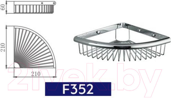 Изображение товара Полка для ванной Frap F352