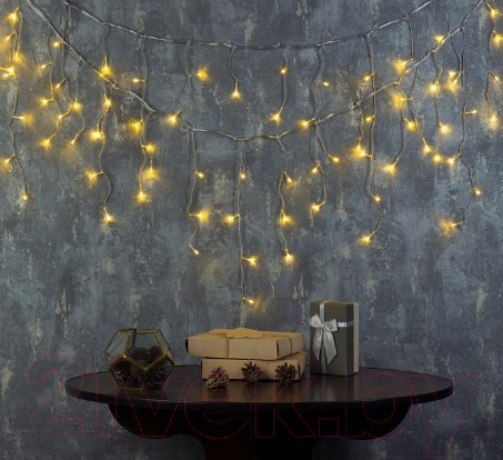 Изображение товара Светодиодная бахрома Luazon 3556846 (3x0.5м, теплый белый)