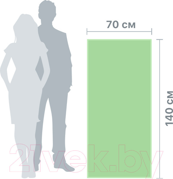 Изображение товара Полотенце Clam PR017 70х140 (салатовый)