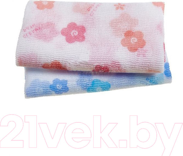 Изображение товара Мочалка для тела Sungbo Cleamy Clean&Beauty White Pattern Shower Towel 28x95